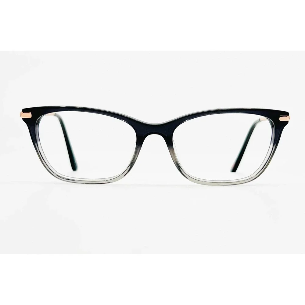 Vera Bradley Eyeglasses Womens Black Gray Ombre Cat Eye Frames 52-16-135